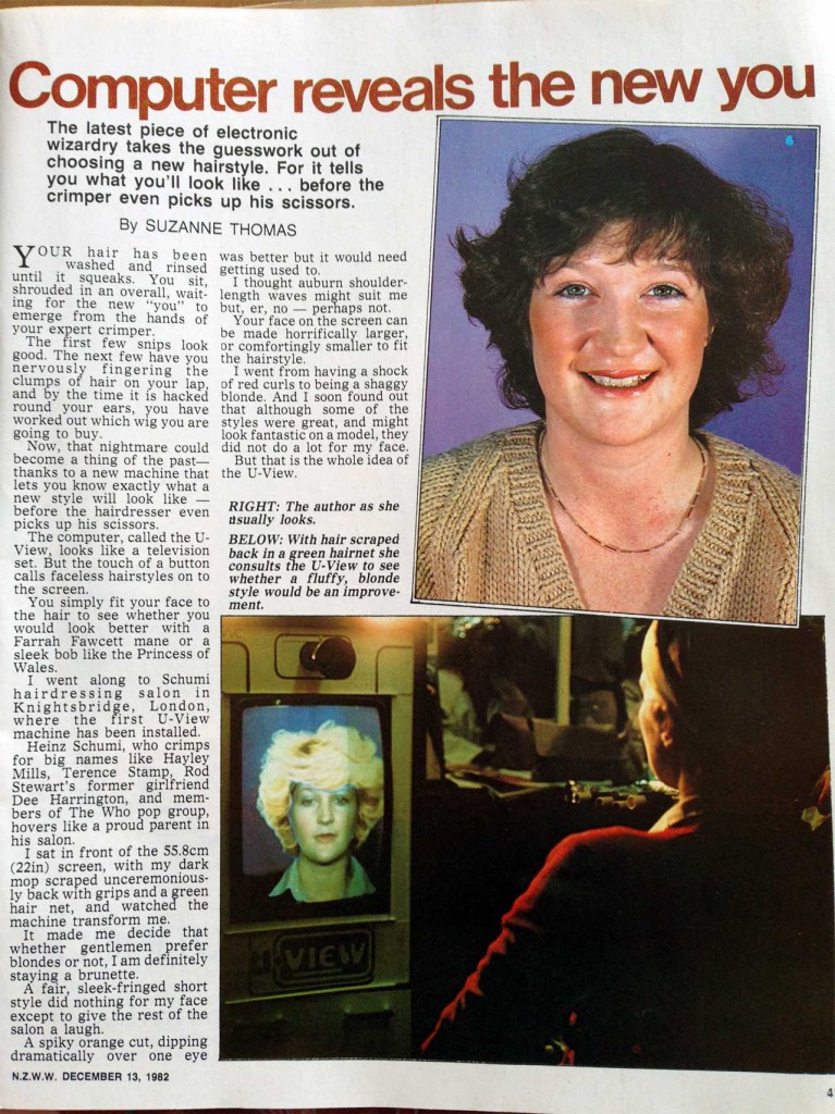 1982: NZ Woman's Weekly article