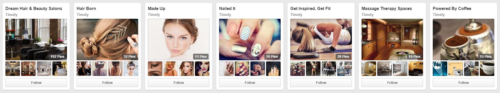 Timely's Pinterest Boards