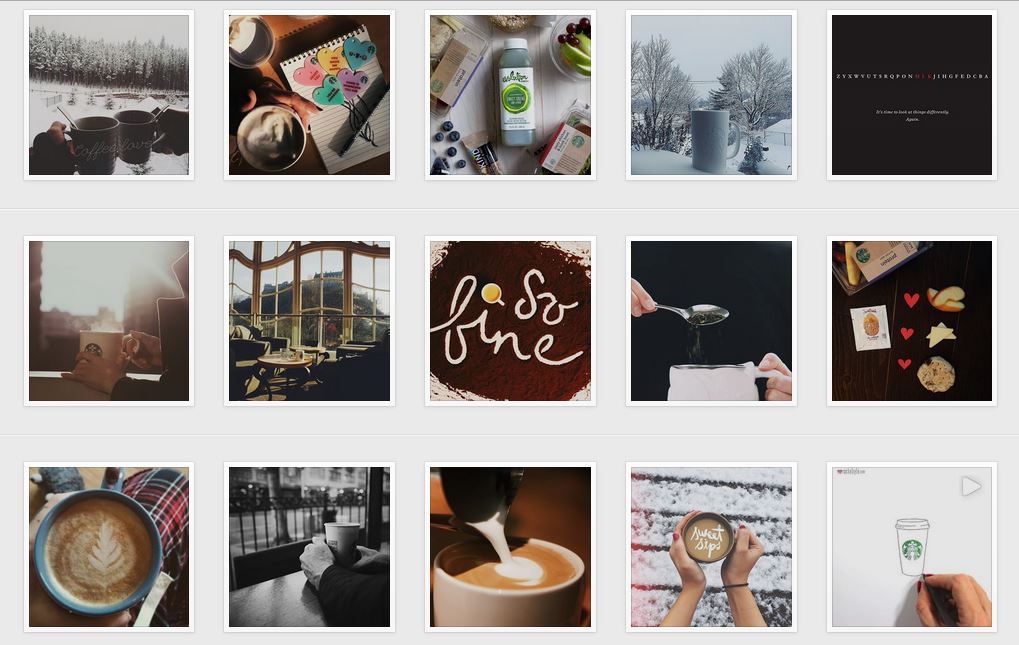 Starbucks Instagram Feed