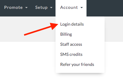Updating your email address and password in Tiemly