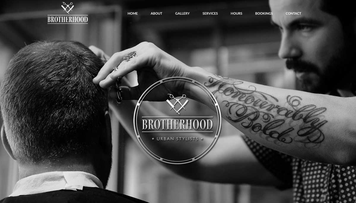 Brotherhood home page with Timely bookings navigation