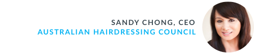 Sandy Chong, CEO of the Australian Hairdressing Council