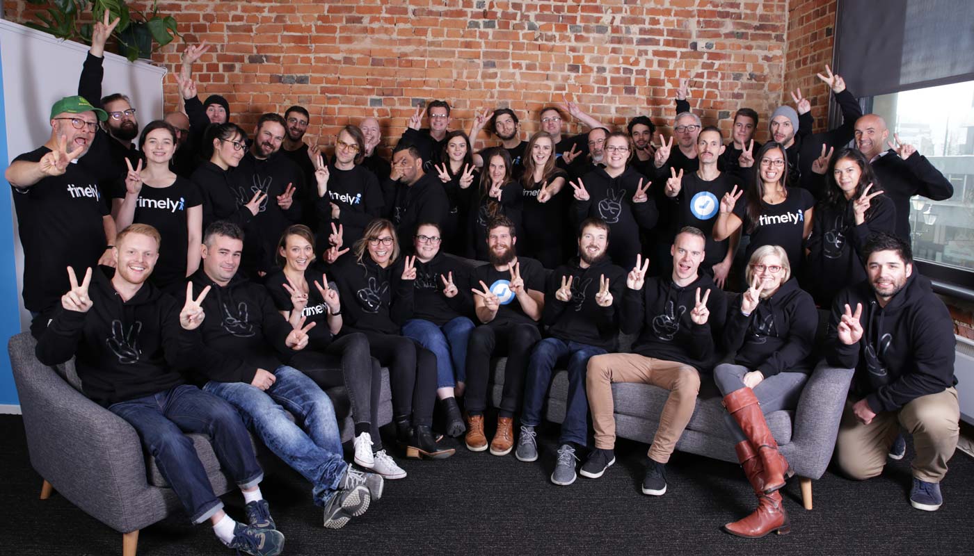 Timely's distributed team has grown to nearly 50 people.